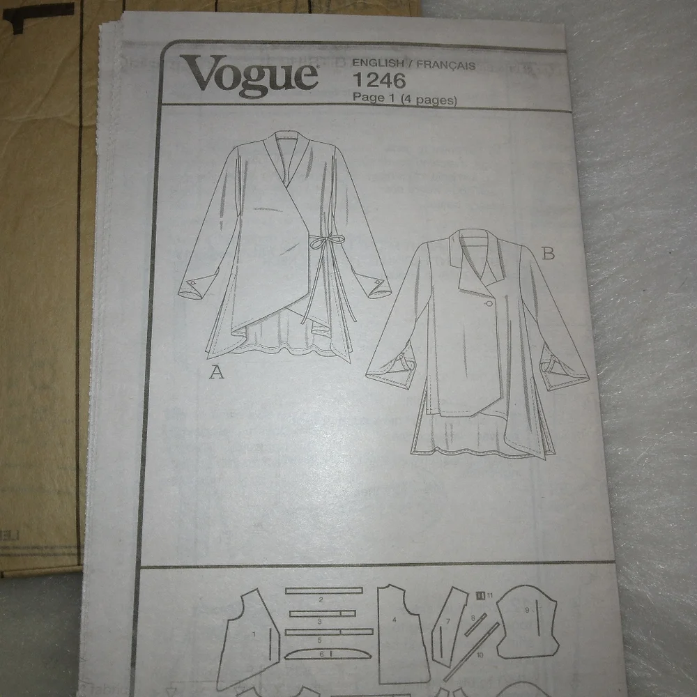 VOGUE V1246 Sz 16-22 Misses Easy Shirt by Lynn Mizono Cutting Edge Fashio